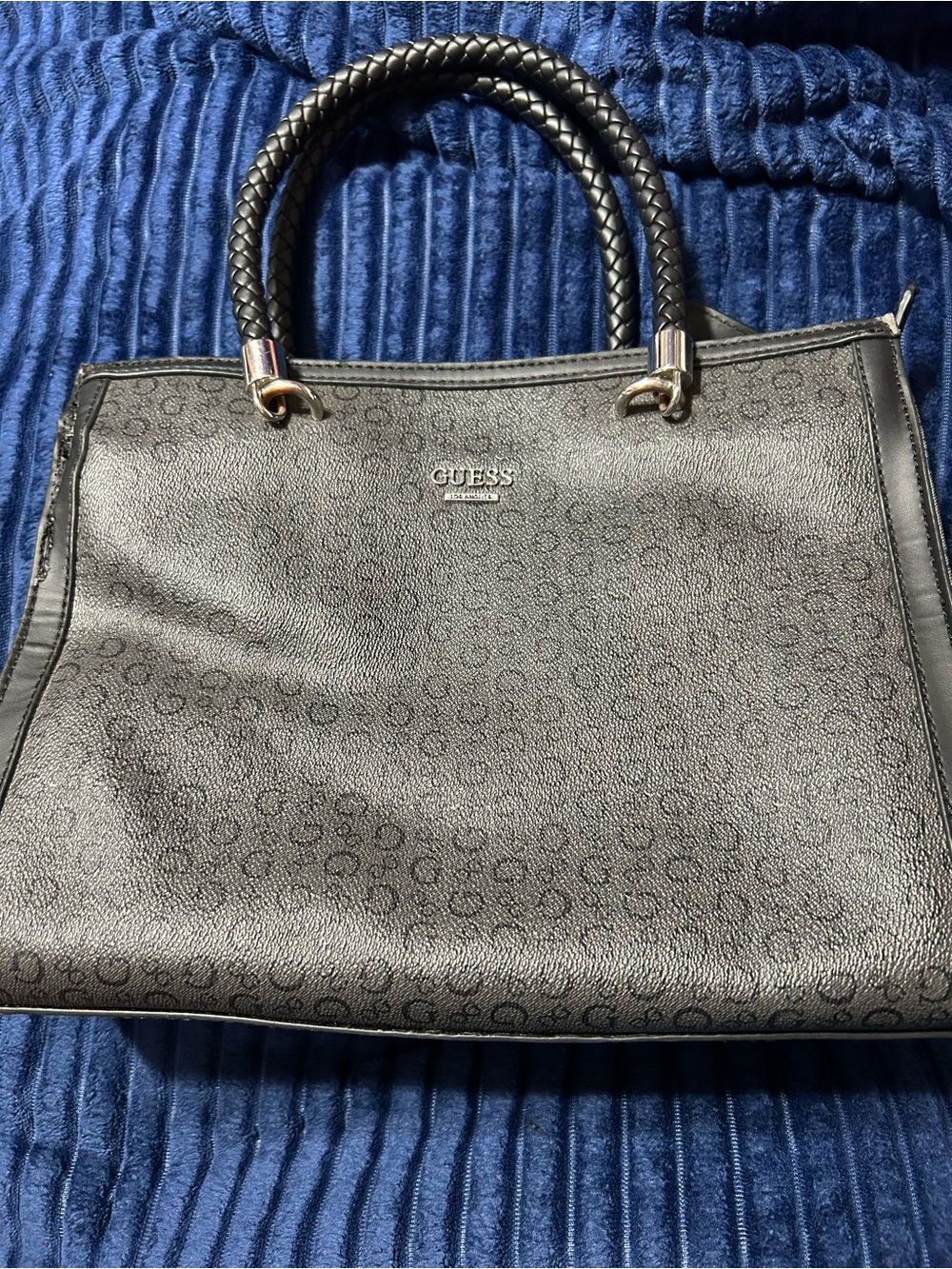 Guess Black Crossbody Tote with Tassel